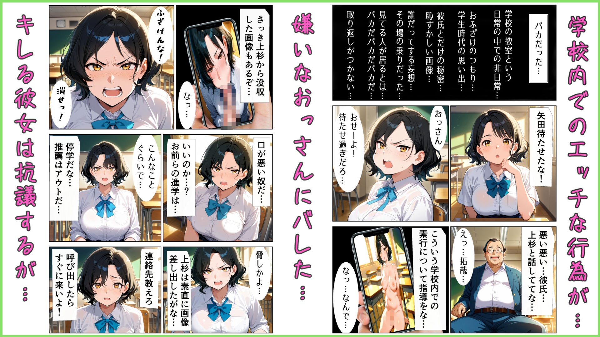 俺の地味だけど気の強い彼女がおっさん達に壊された話 サンプル1ページ目