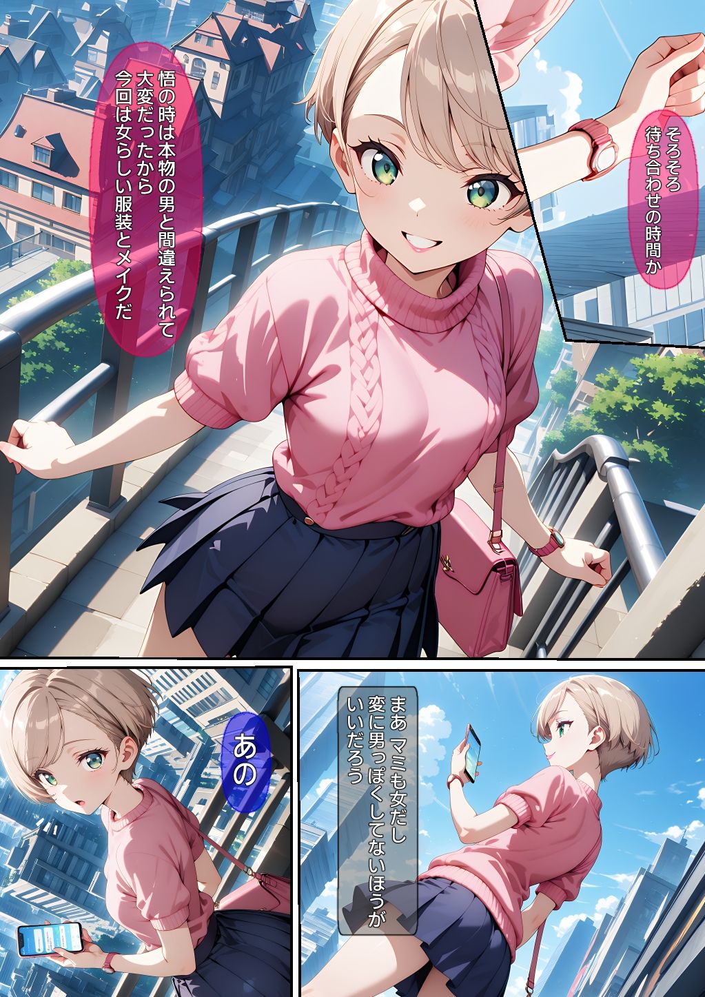 【漫画】オフパコ-男だと思っていたネトゲ友達【強●編】 サンプル2ページ目
