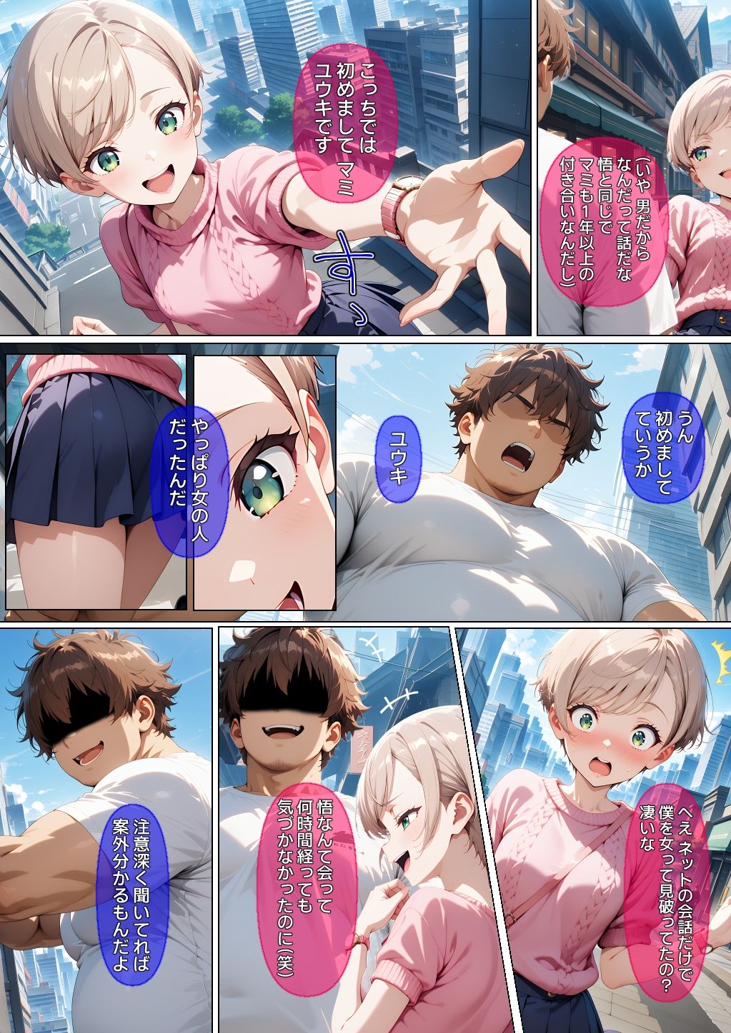 【漫画】オフパコ-男だと思っていたネトゲ友達【強●編】 サンプル4ページ目