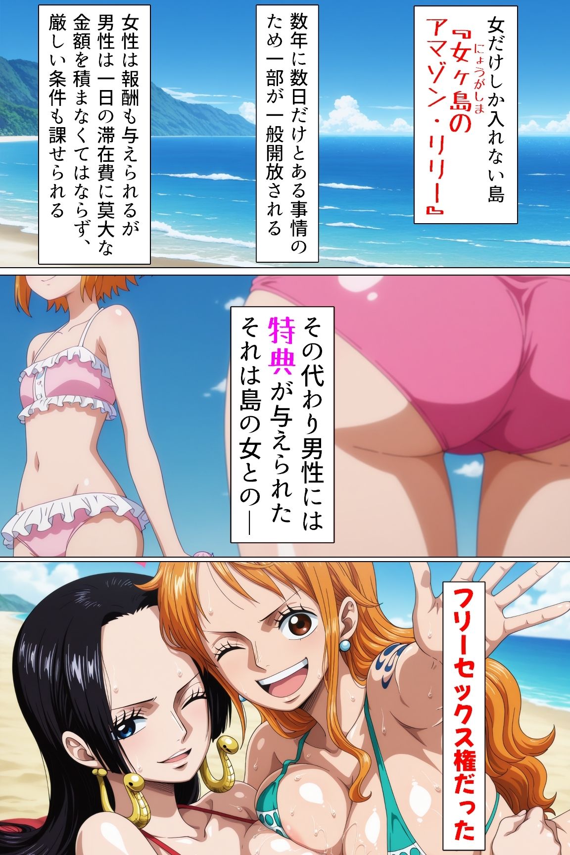 女海賊たちの初めての白濁3 サンプル1ページ目