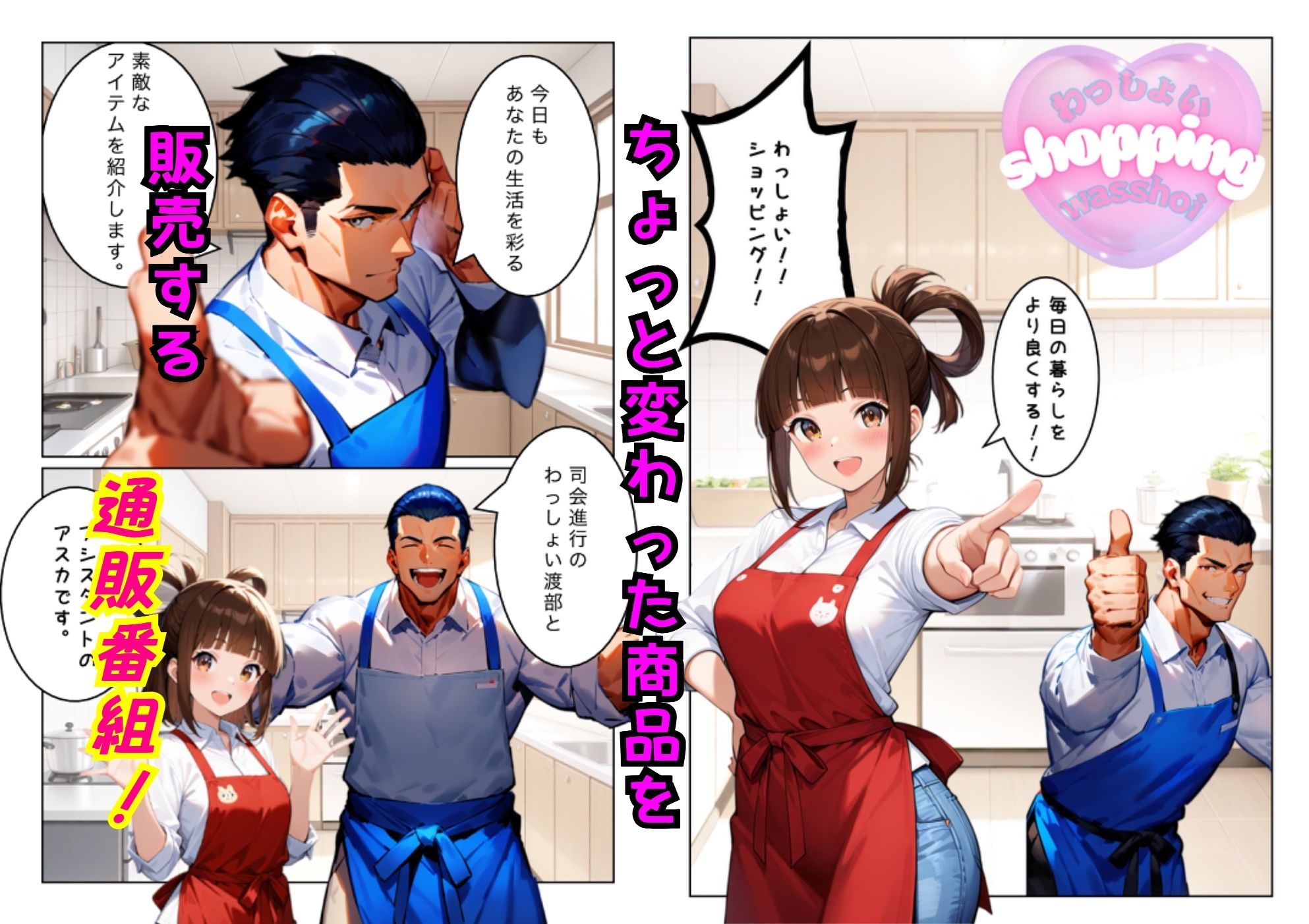 通販番組で食用パンティを販売したら放送事故とんでもないことになった話 サンプル1ページ目