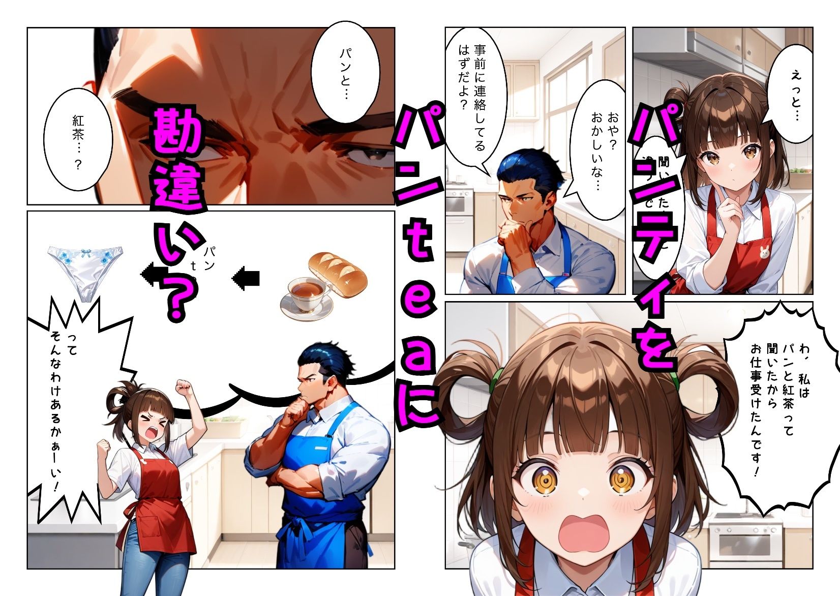 通販番組で食用パンティを販売したら放送事故とんでもないことになった話 サンプル3ページ目
