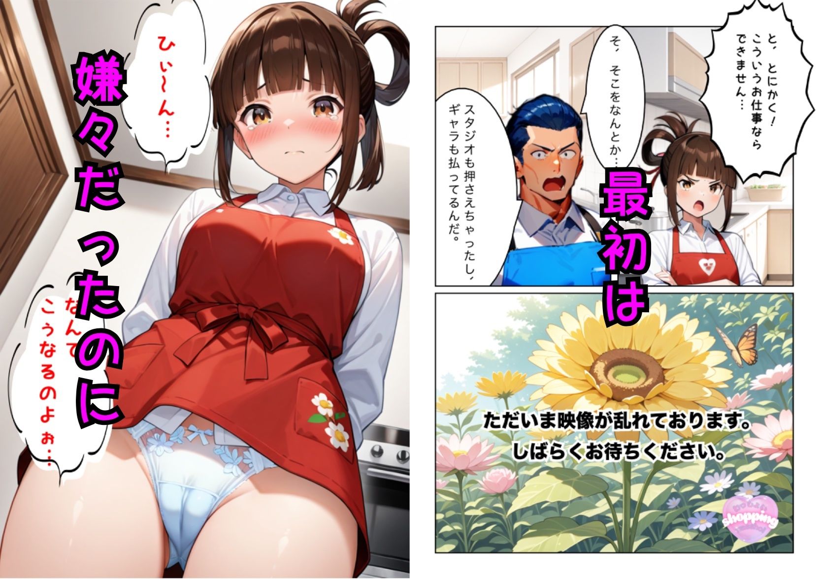 通販番組で食用パンティを販売したら放送事故とんでもないことになった話 サンプル4ページ目