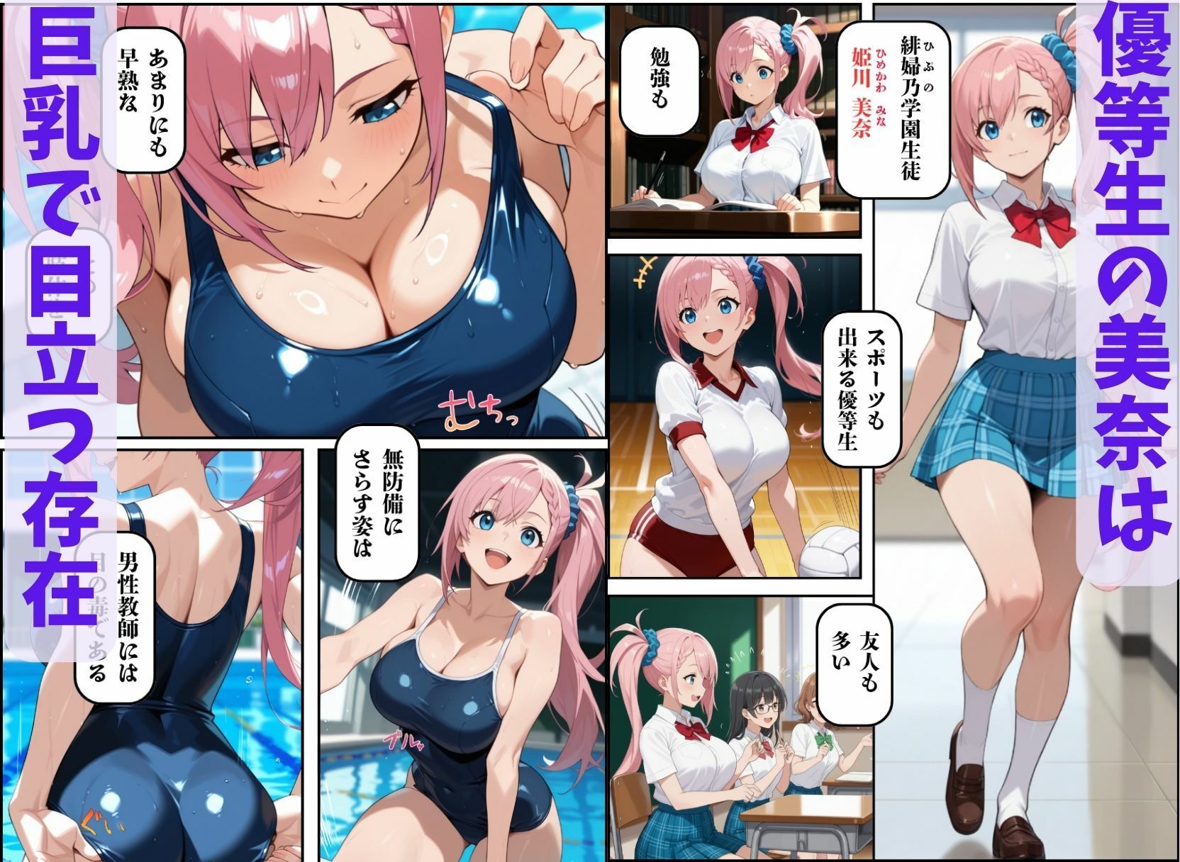 催●教室  〜巨乳JK洗脳催●〜 サンプル1ページ目