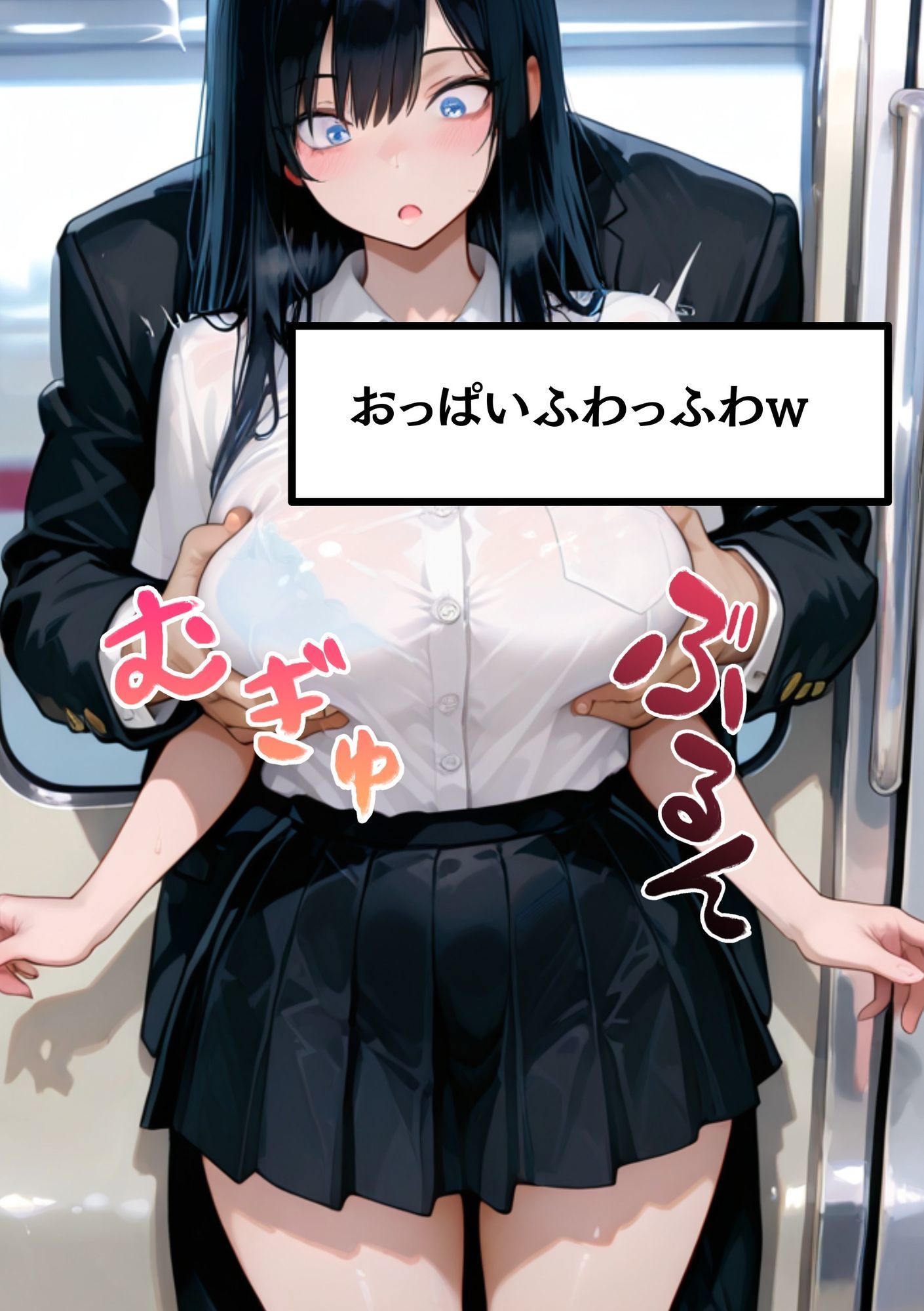 たわわJKのおっぱい揉んで中出しダメって言われてるのに鬼ピストンでおまんこの中に精子ドピュピュ注いでみた サンプル2ページ目