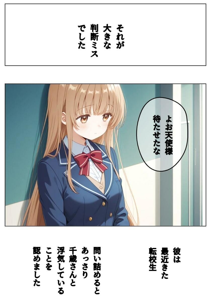 イケメン転校生に寝取られた天使様 サンプル5ページ目