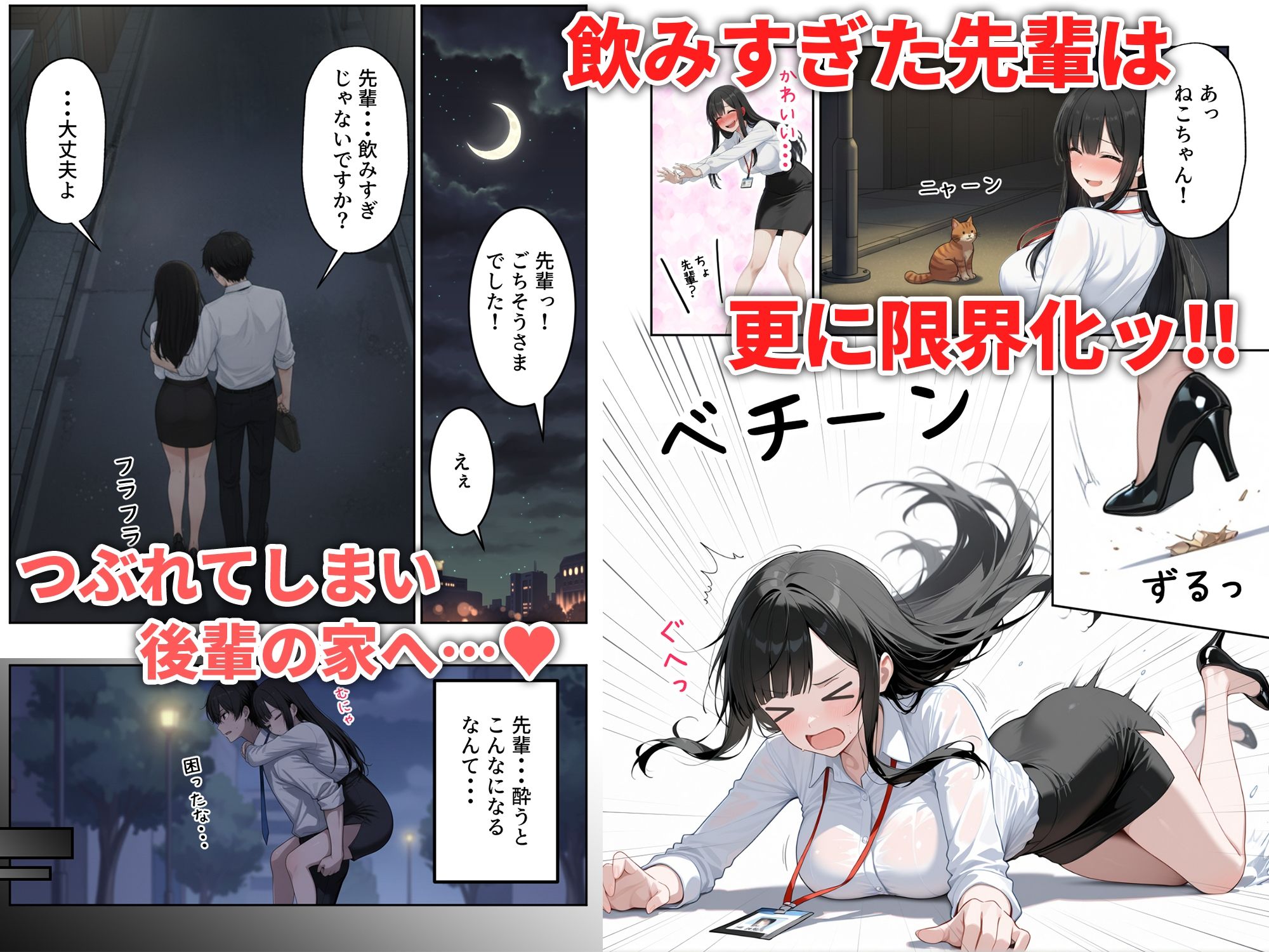 先輩えっち  クール系なのにアホ可愛い女上司をお持ち帰りした話 サンプル5ページ目
