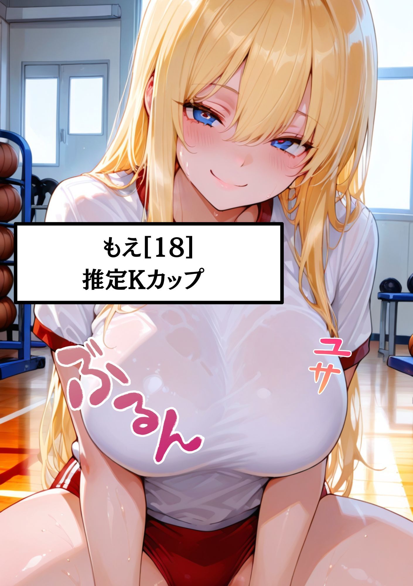 【Kカップ痴女のもえ18歳に鬼ピストン】体育の授業で同級生に犯●れる  ちんこ押し当ててセクハラされて  無理やり中出しされちゃった サンプル1ページ目