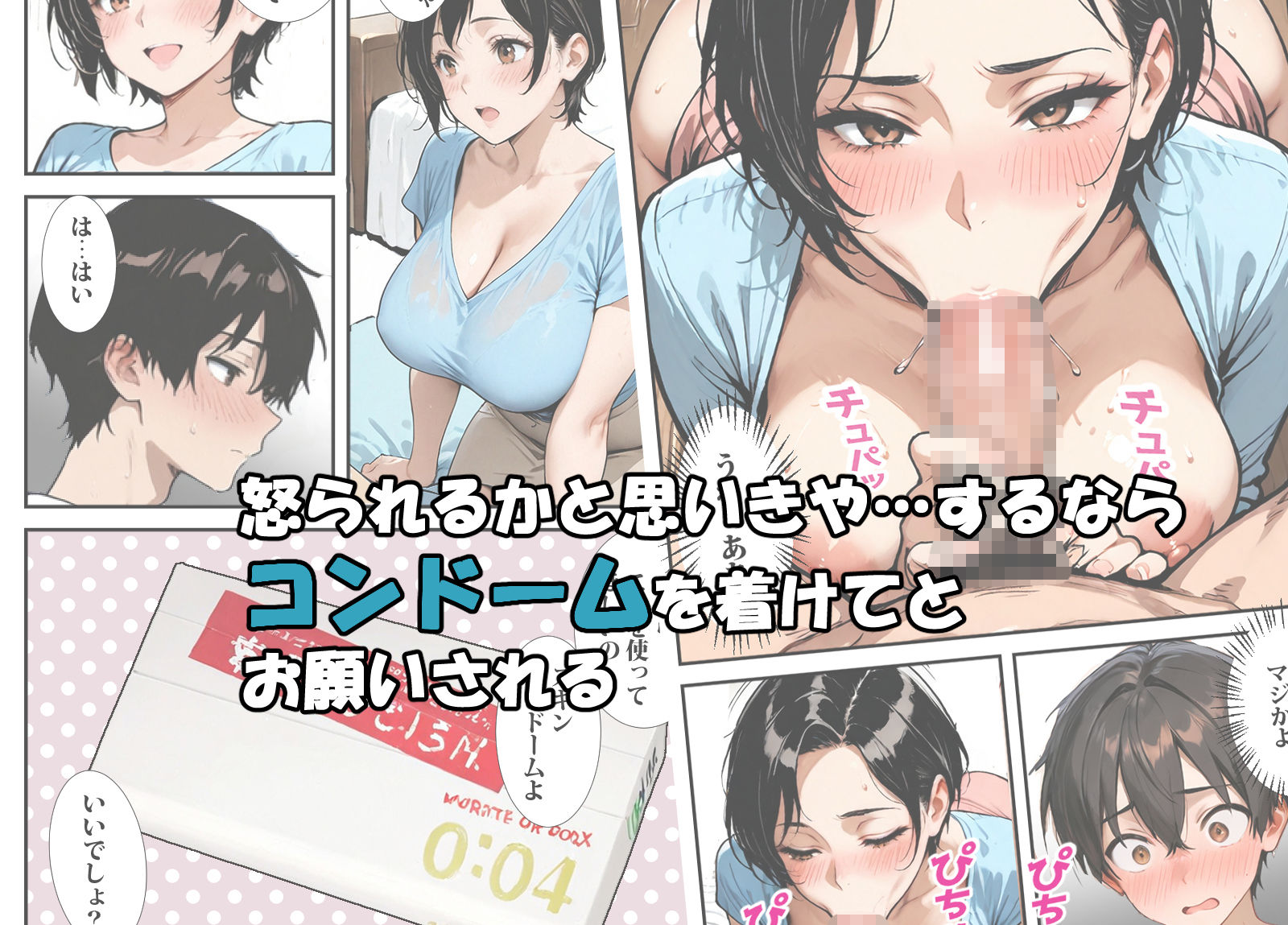 彼女のママが僕にコンドームの着け方を教えてくれる サンプル2ページ目