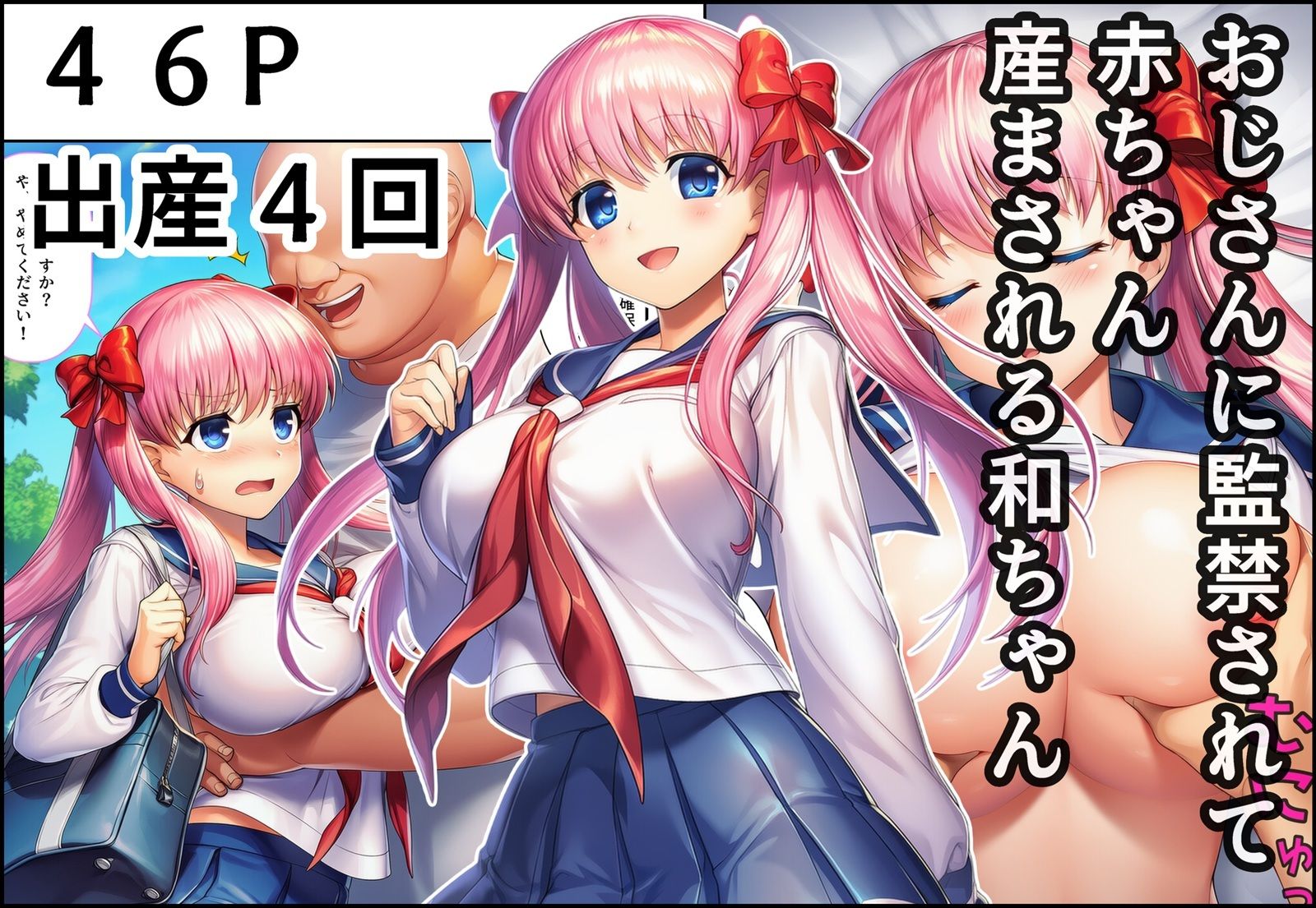 おじさんに監禁されて赤ちゃん産まされる和ちゃん サンプル1ページ目