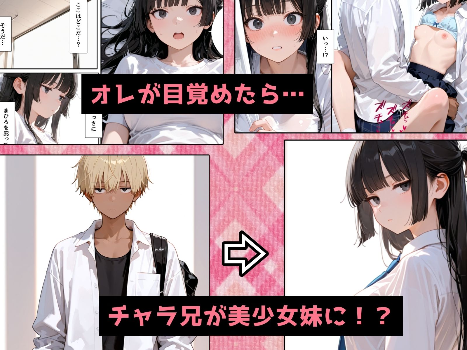 TS兄妹2〜入れ替わった妹がヤリチン化した件〜 サンプル4ページ目
