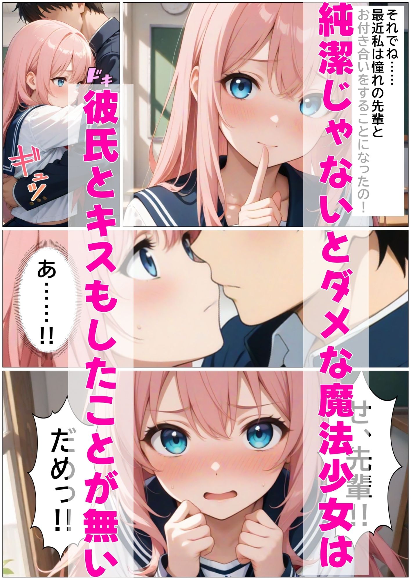 彼氏持ち魔法少女が敵の苗床になっちゃう話 サンプル1ページ目