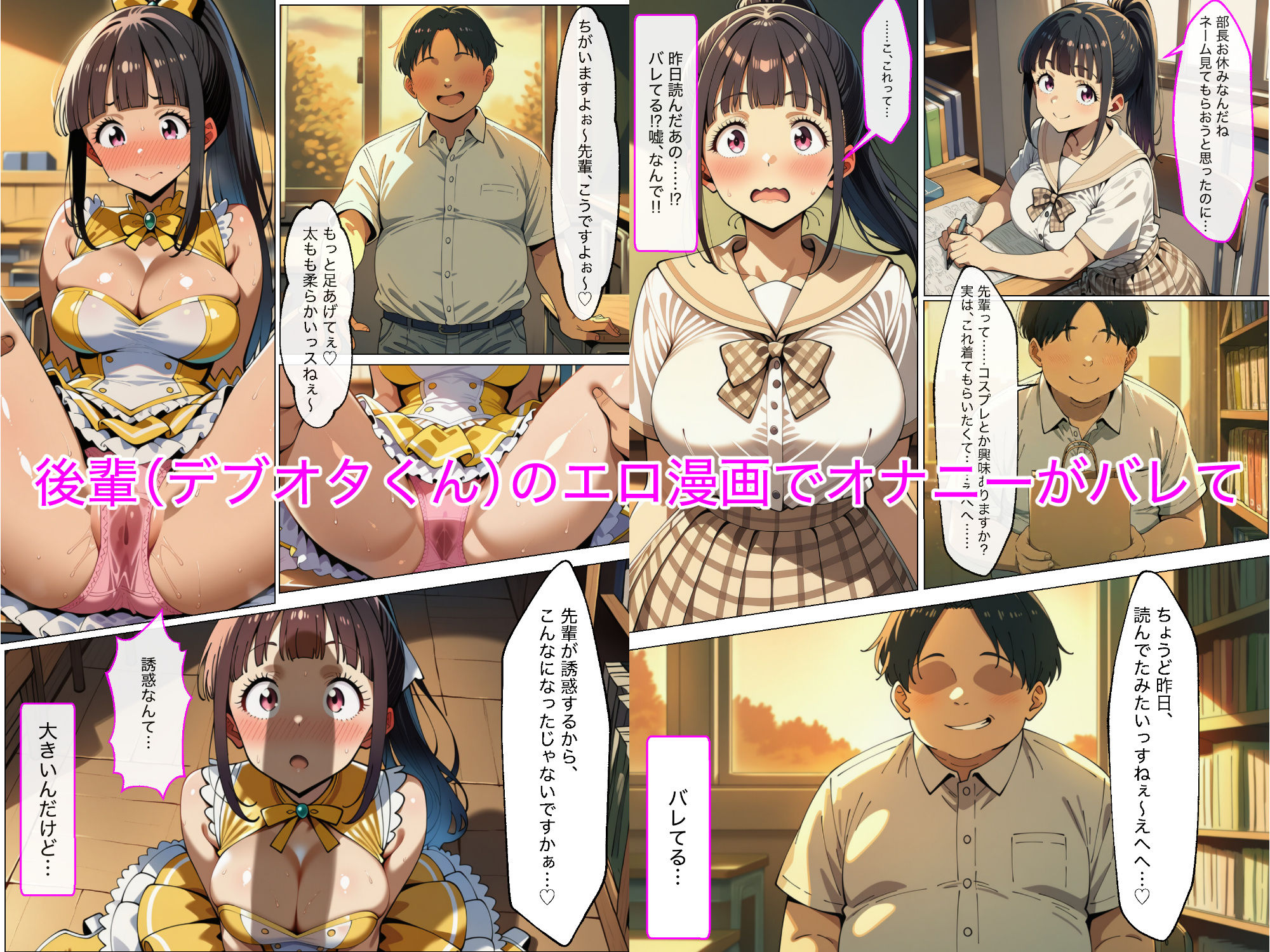真面目でむっつりなオナニー狂の生徒会副会長を後輩デブオタの僕がちんぽ奴◯に堕とす話ーあの娘の秘密【生徒会副会長ちんぽ奴◯化】ー サンプル4ページ目