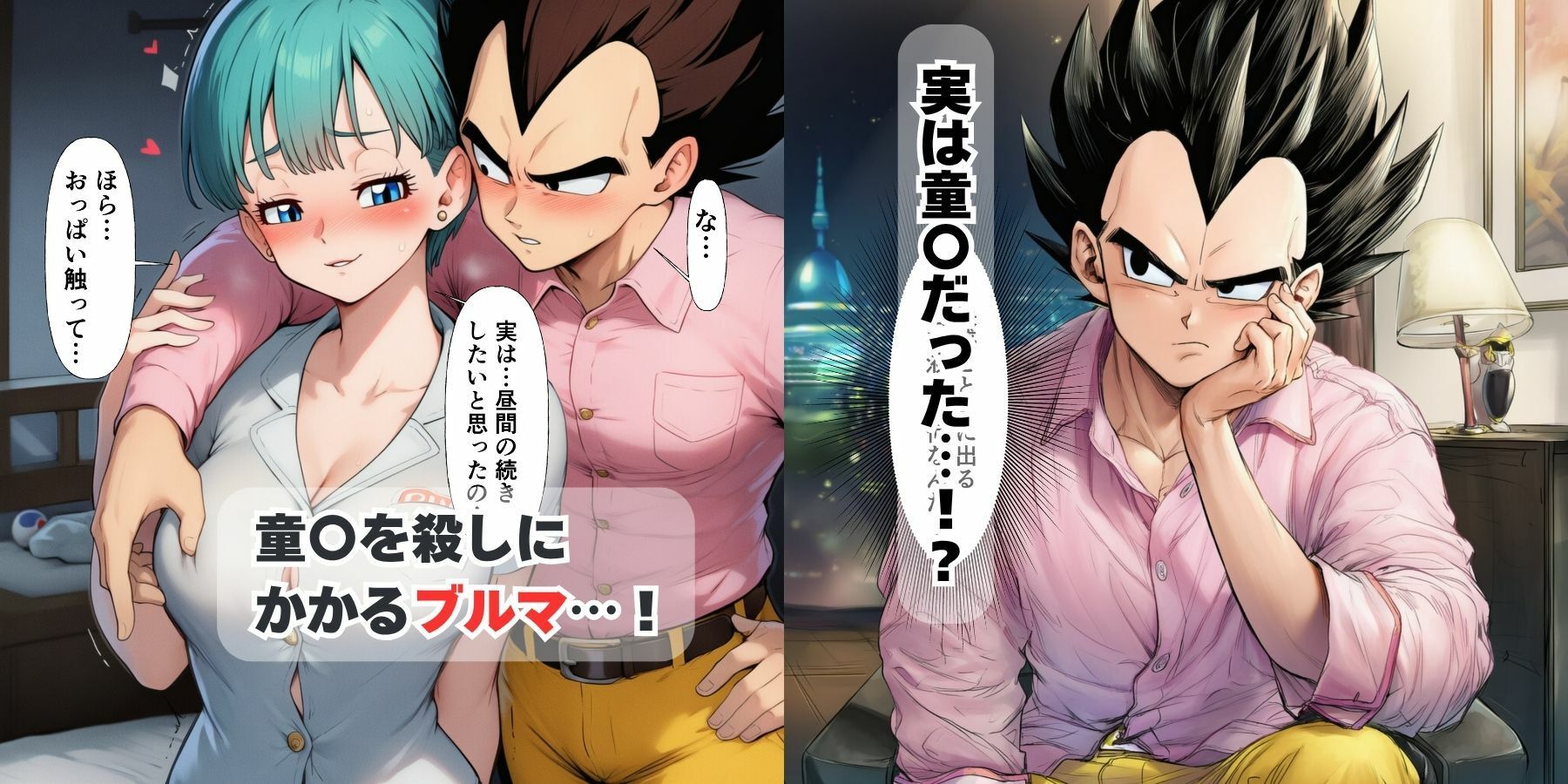 中出し孕ませビッチギャルな巨乳ブルマの性交相手はヤムチャとベジータ サンプル8ページ目