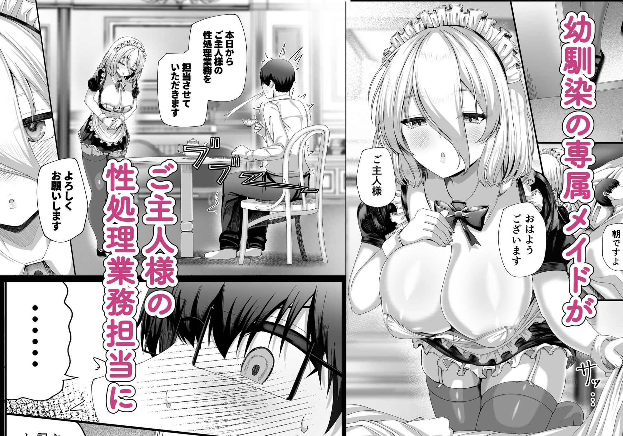 オスになるには都合の良いメイド サンプル1ページ目