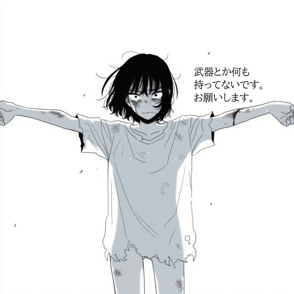 戦場で拾ったダウナー系JKに誘惑されたので、無責任中出しして孕ませた。 サンプル5ページ目