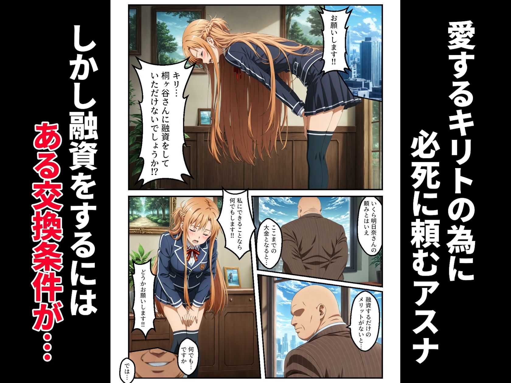 契約性交 〜アスナが堕ちるまで〜 サンプル2ページ目