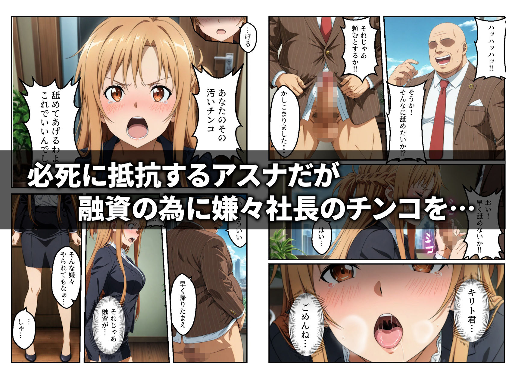 契約性交 〜アスナが堕ちるまで〜 サンプル4ページ目