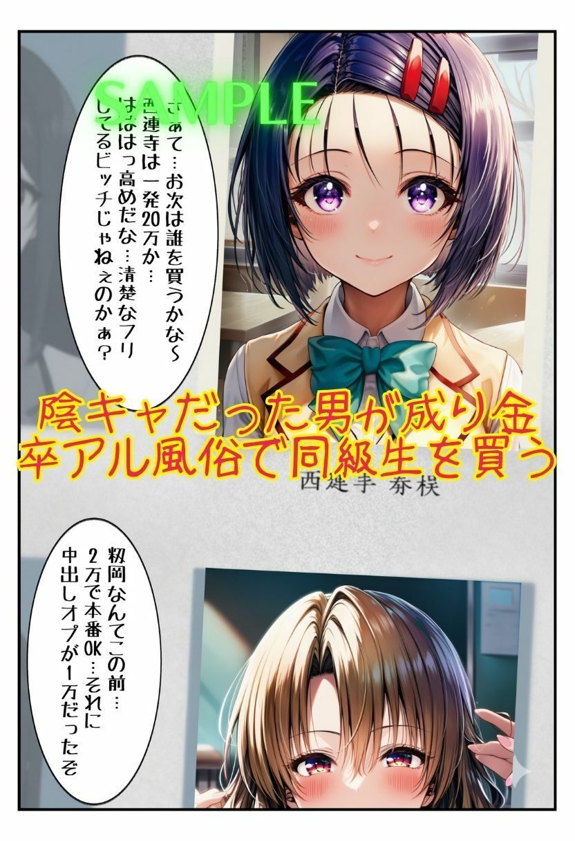 絶倫「卒アル」風俗で孕ませハーレム サンプル2ページ目