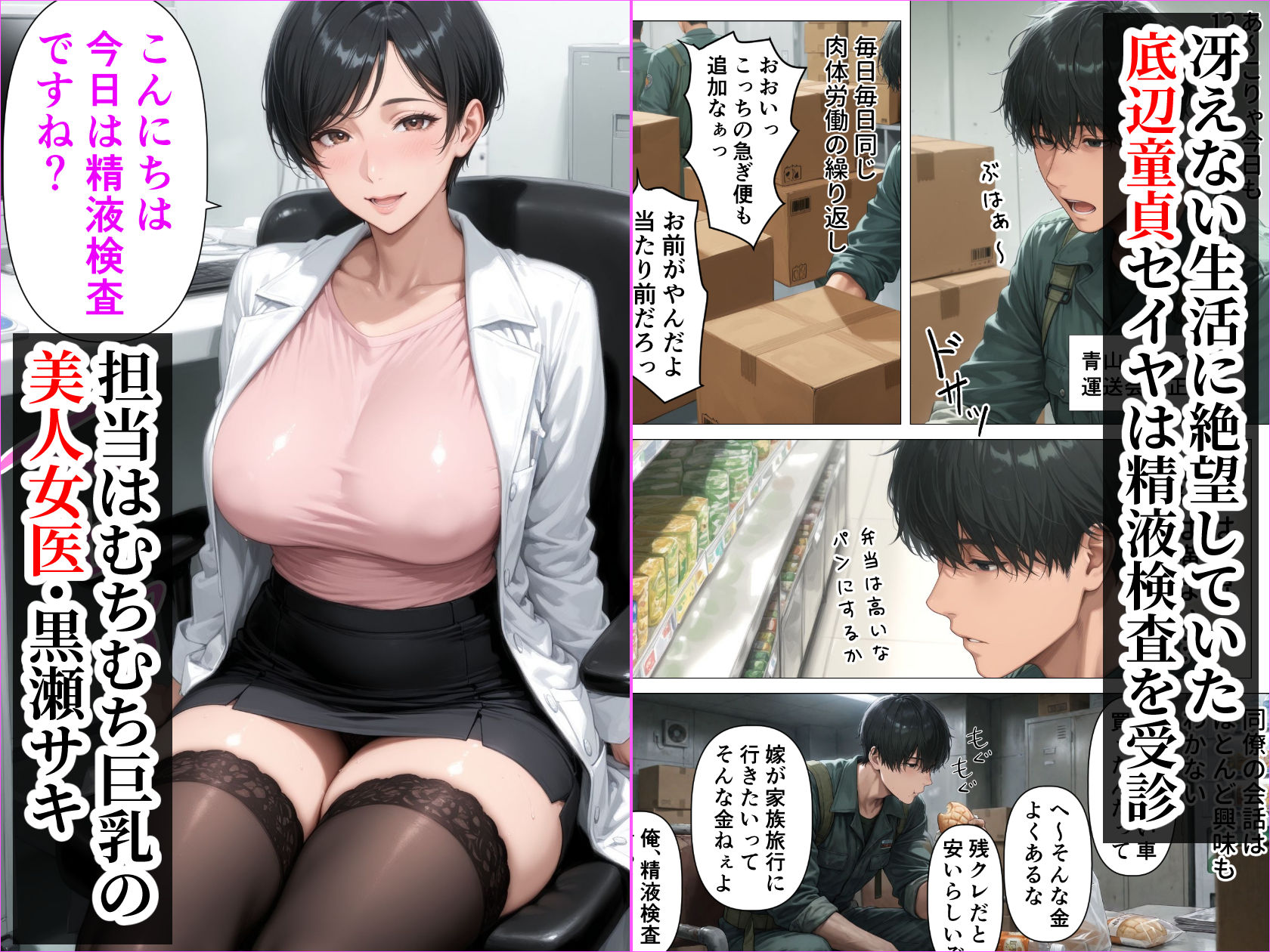 【精液が最強の美容薬の世界】 SSSレア精液で人生逆転！むちむち人妻女医の特別検診 サンプル3ページ目