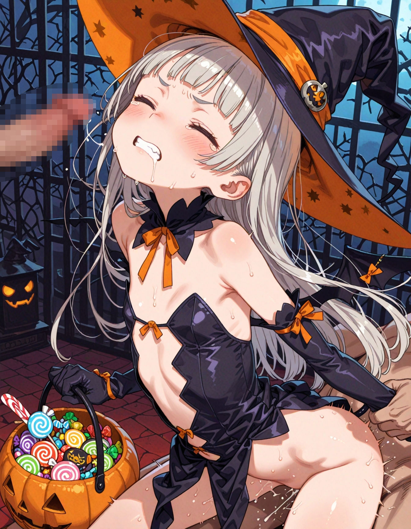 魔女っ子ルルのはじめてのハロウィンおつかい サンプル6ページ目