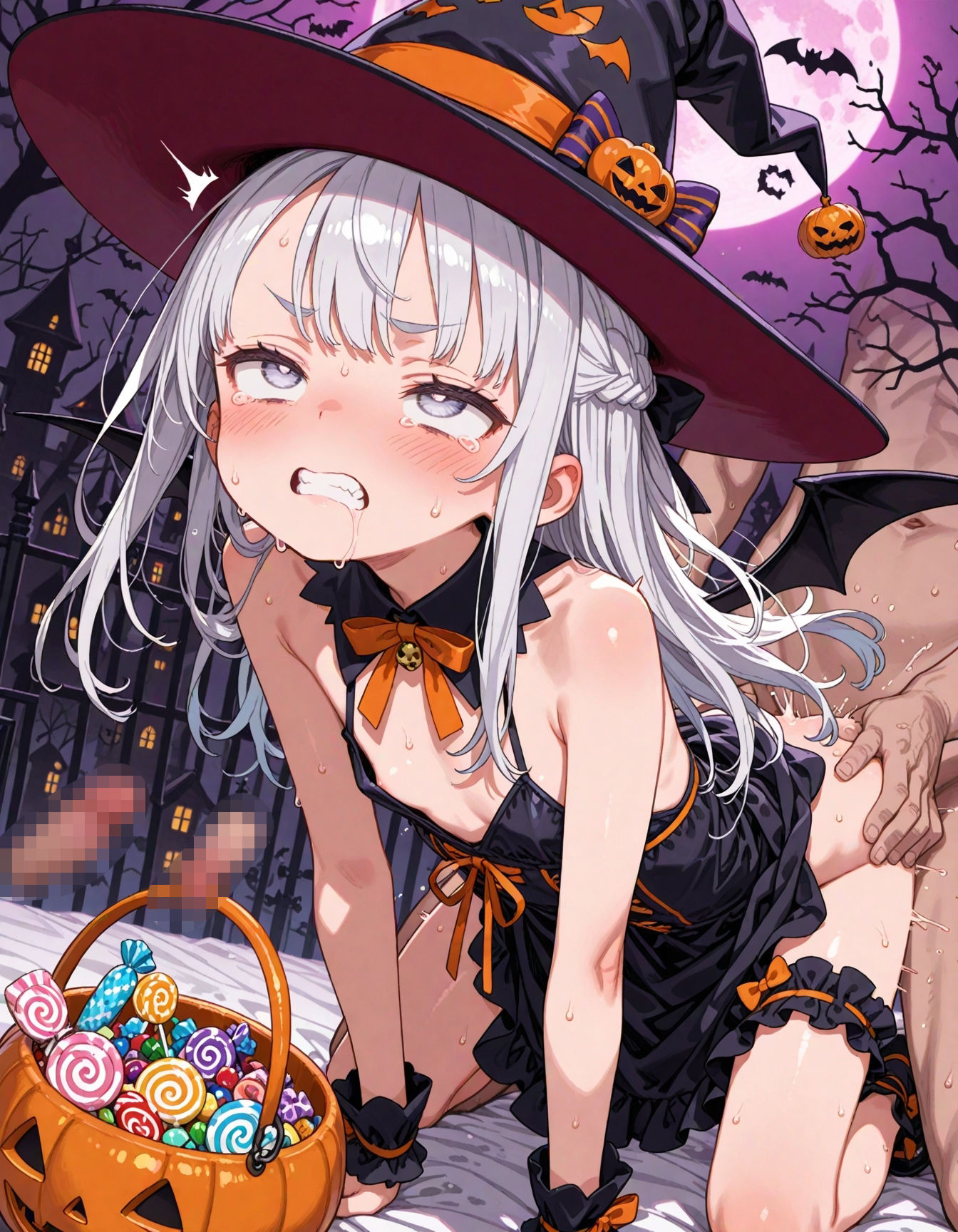 魔女っ子ルルのはじめてのハロウィンおつかい サンプル7ページ目