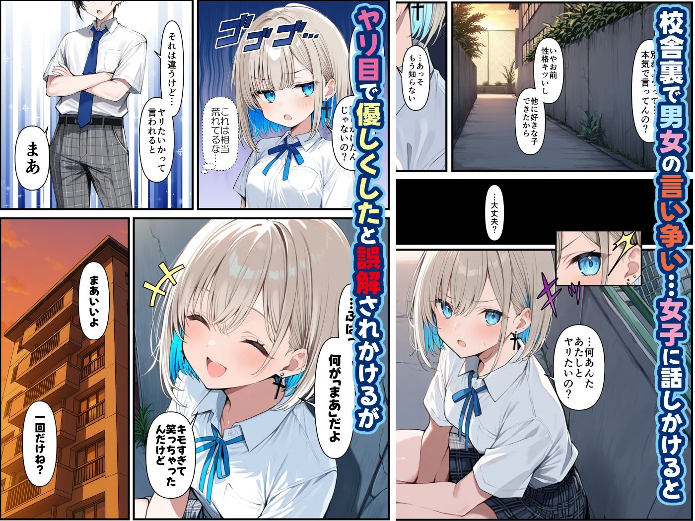 絶倫童貞が傷心ギャルを慰めたら サンプル1ページ目