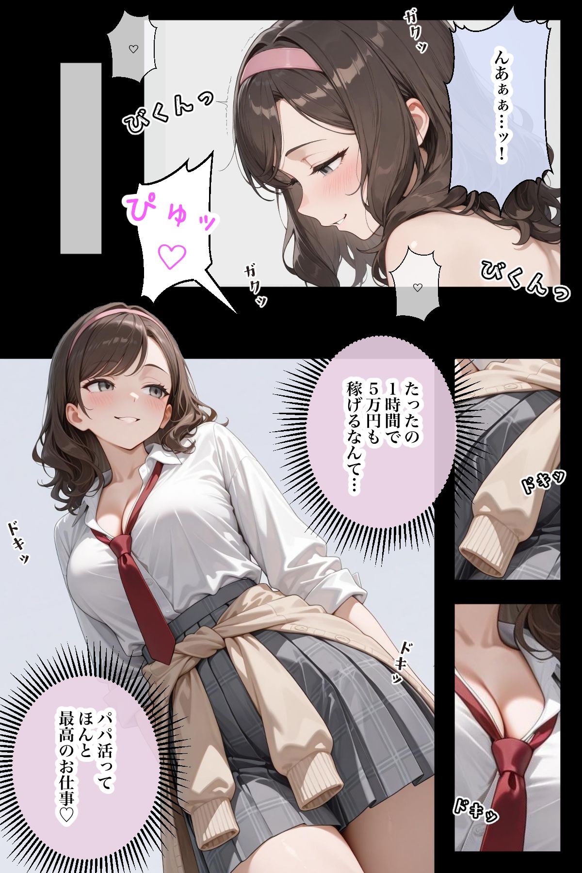守銭奴なパパ活女子が、ただHされちゃうまでのお話 サンプル2ページ目