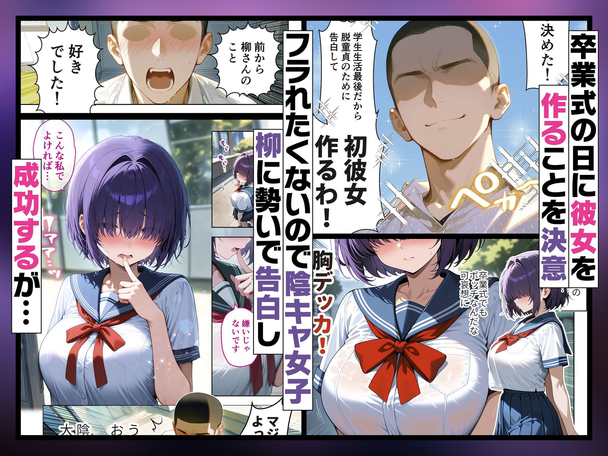 メカクレ陰キャ女子がちょろすぎたので彼女にしてみた話 サンプル1ページ目