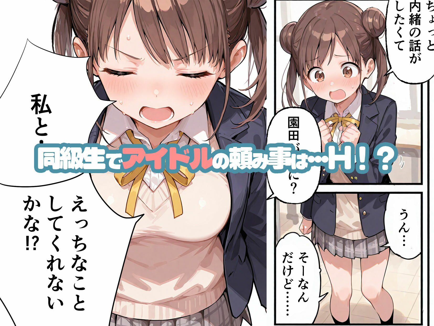 ろりびっちになりたいアイドルが俺と練習セックスする話 サンプル1ページ目