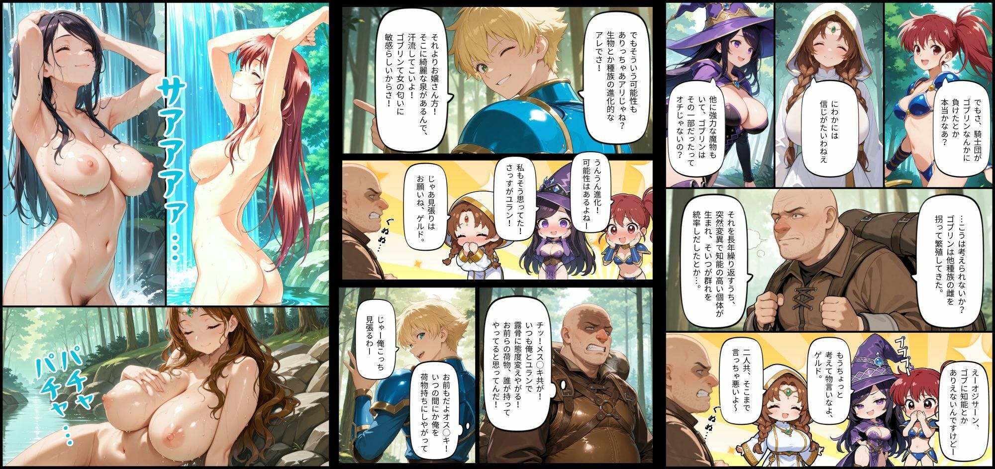 【コミック版】ゴブリン姦〜姫もエルフも冒険者も〜 サンプル3ページ目