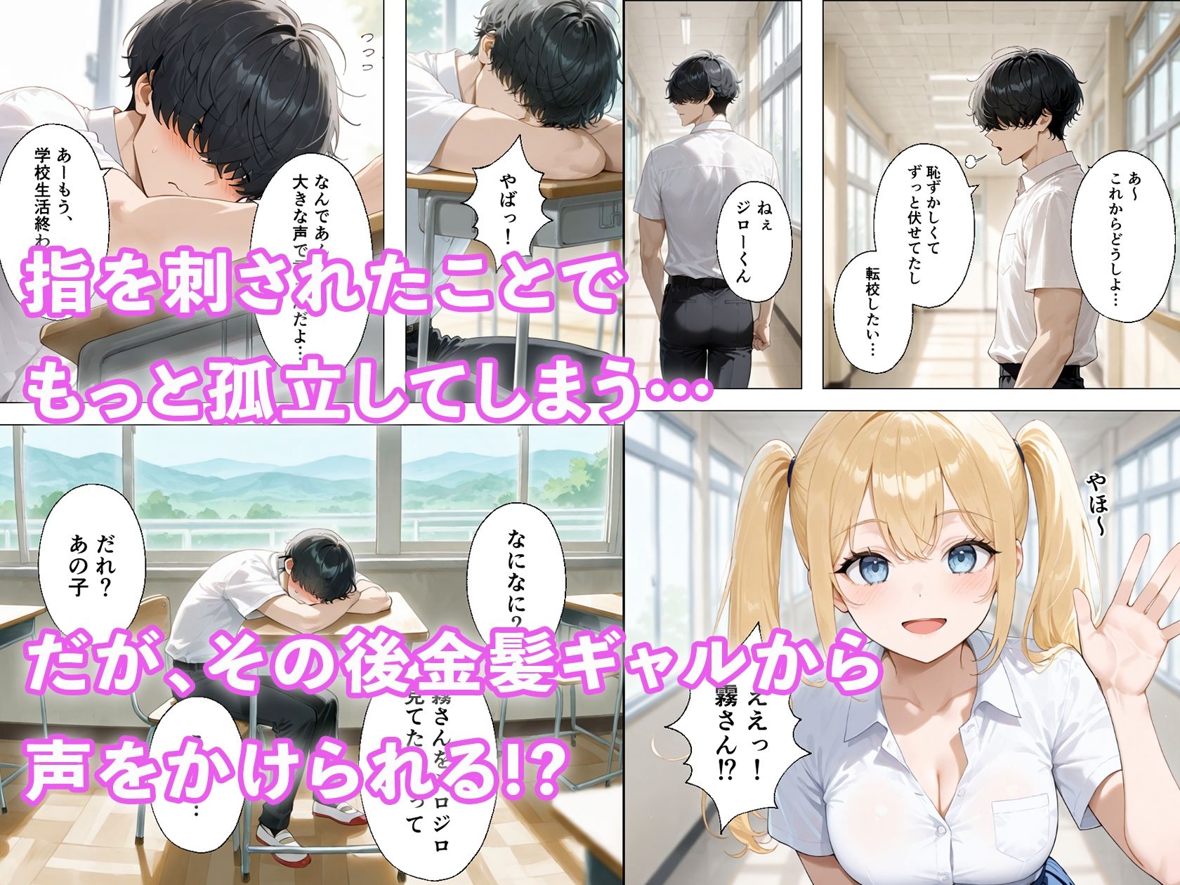 陰キャな僕がなぜか金髪ギャルと付き合えた話 〜金髪ギャルからの責めを我慢できたら生えっち！？〜 サンプル2ページ目