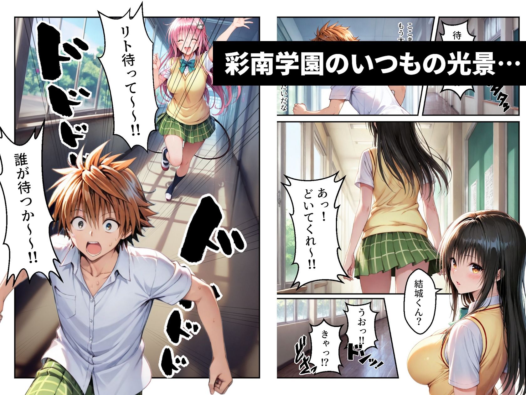 ガちんぽバトル！！ 〜ハレンチ風紀委員VS小悪魔お姫様〜 サンプル1ページ目