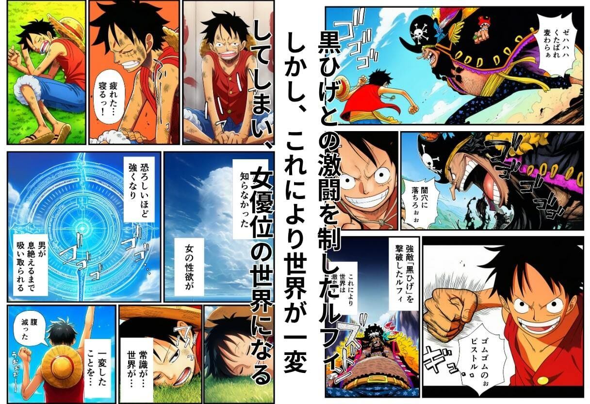 ワン〇ース  常識改革された世界で！ナミ・ビビ編 サンプル2ページ目