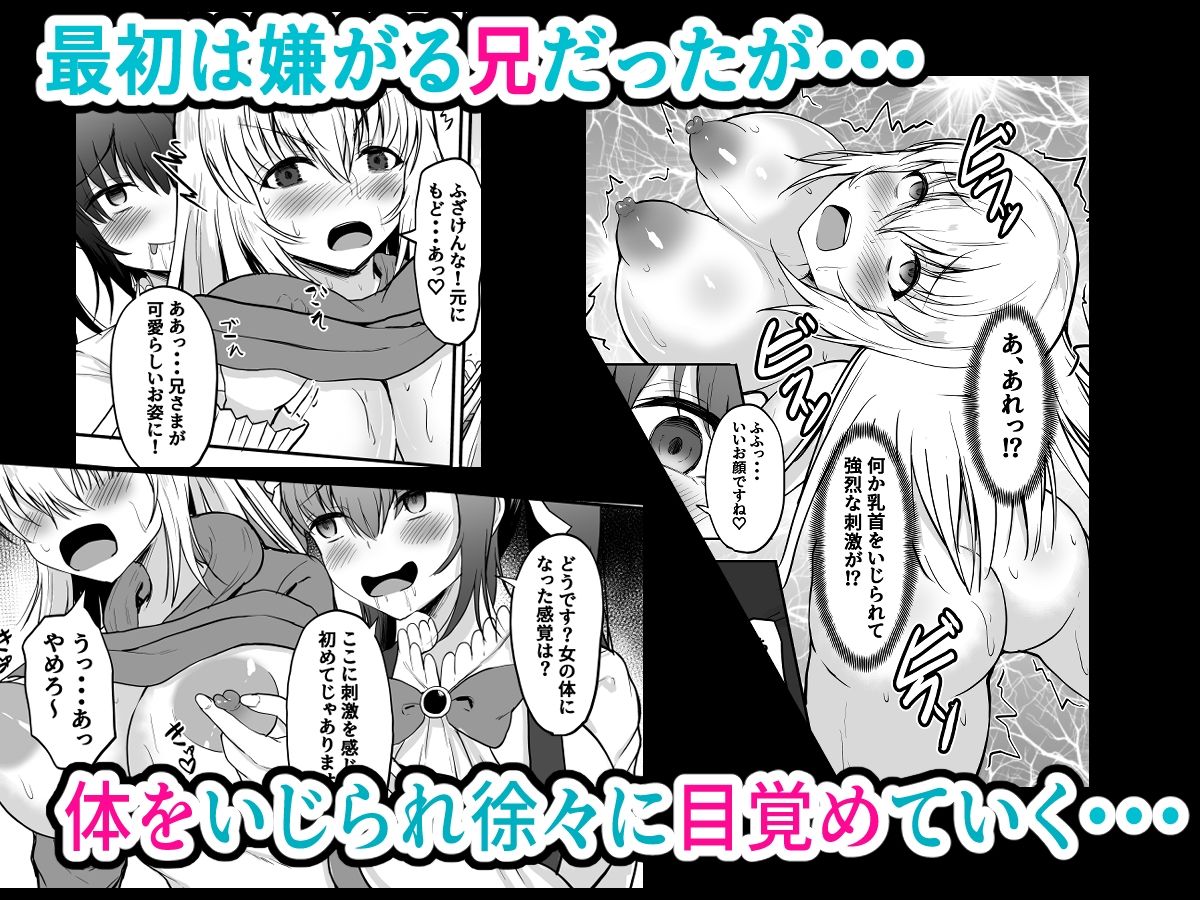 TS兄とフタナリ妹  妹のイチモツとペニスバンドで2本刺し サンプル2ページ目
