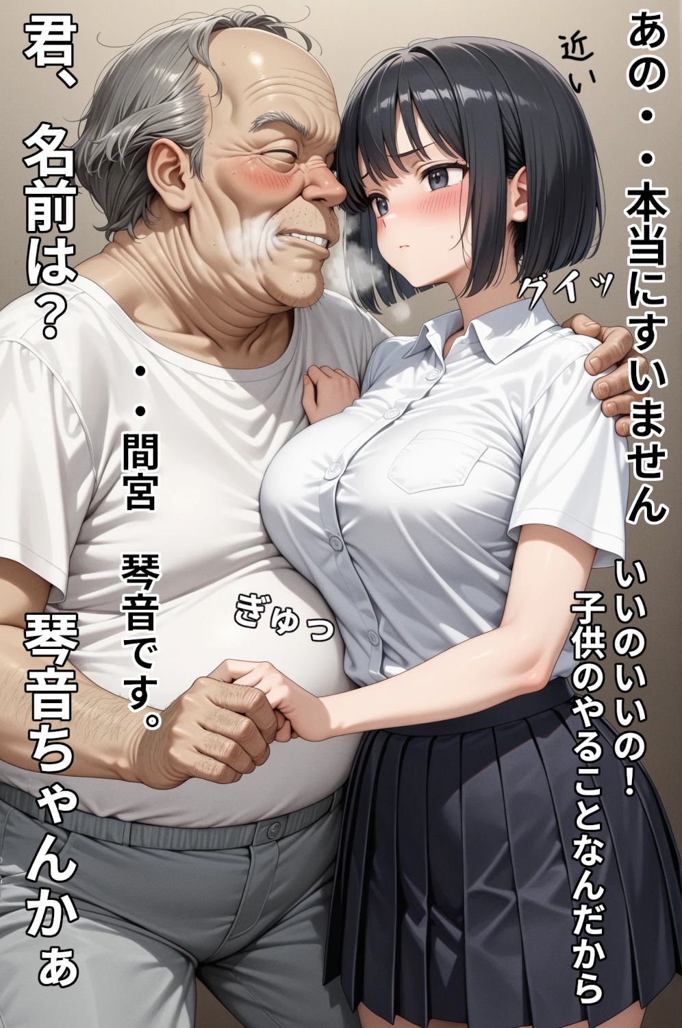 巨乳J〇がおじさんにひたすらくすぐられるゲーム サンプル3ページ目