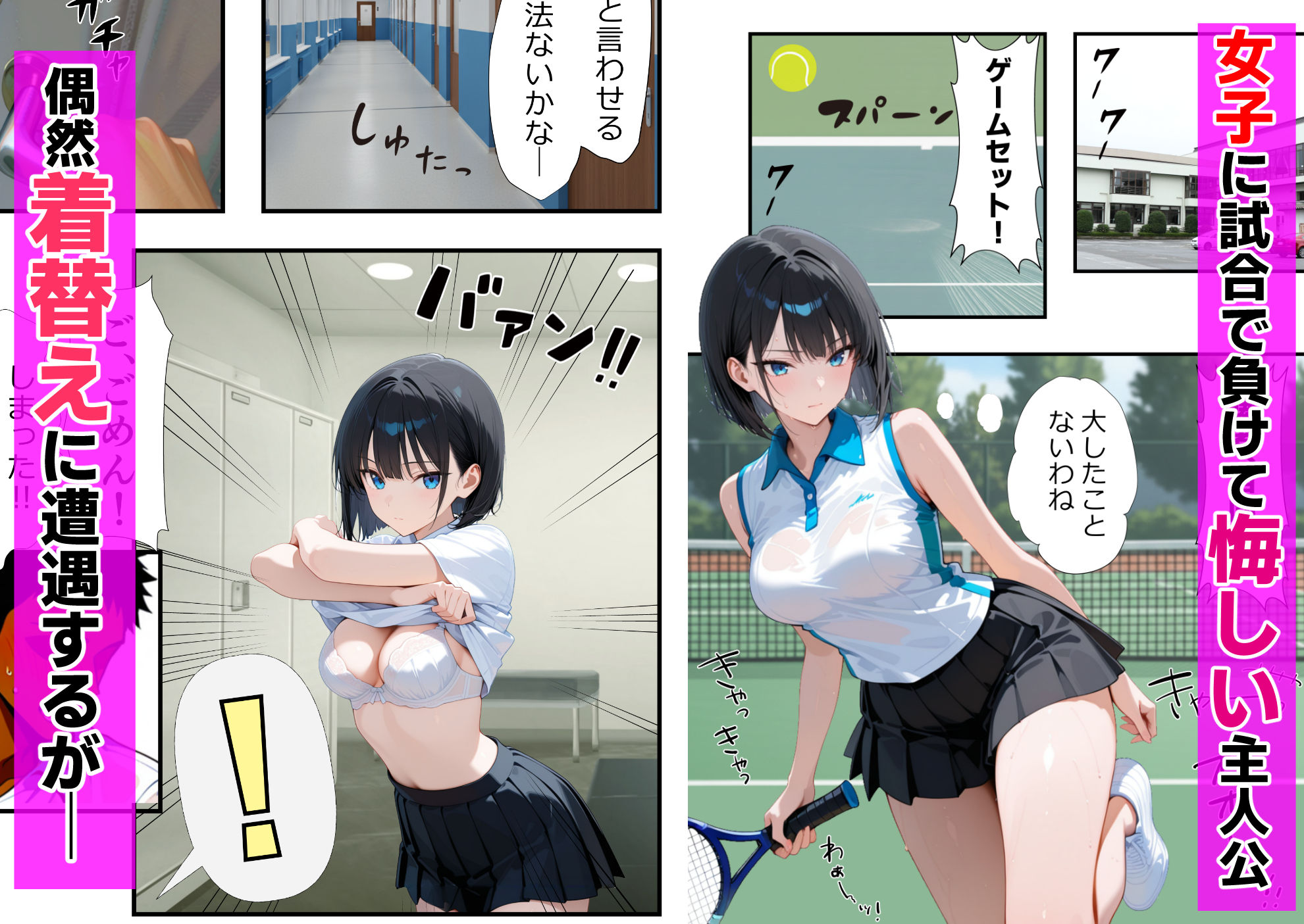 催〇に失敗したクール女子が実は超ドスケベだった件 サンプル1ページ目