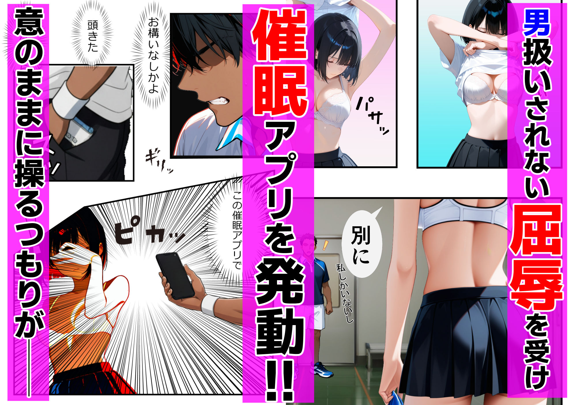 催〇に失敗したクール女子が実は超ドスケベだった件 サンプル2ページ目