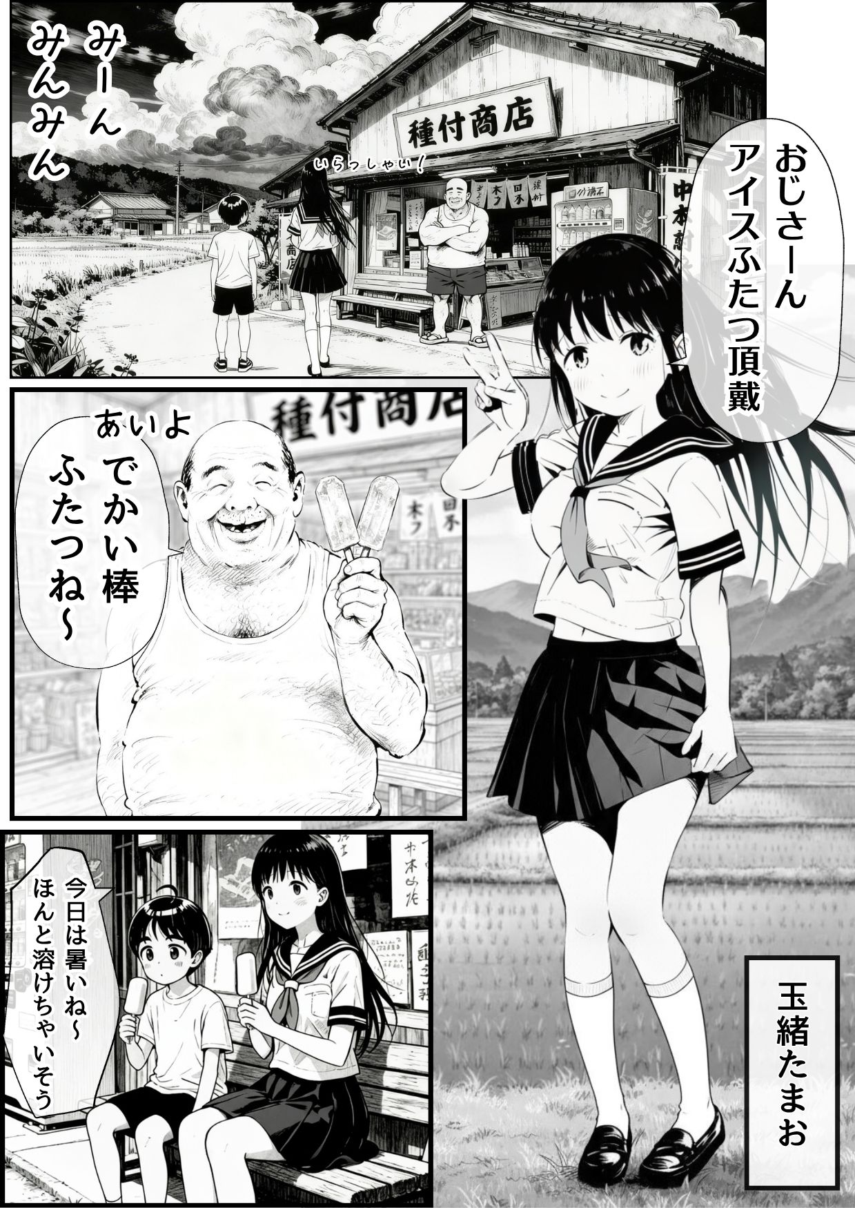 【僕のNTR夏休み】あの日見た種付けプレスを僕はまだ忘れられない サンプル1ページ目