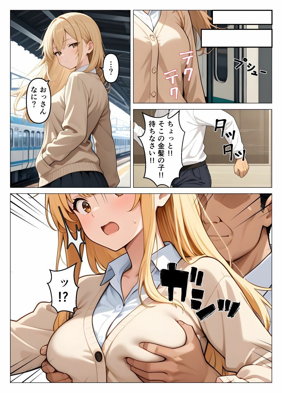 俺は治安保護員！！悪い子には性的罰を与える！！ サンプル2ページ目