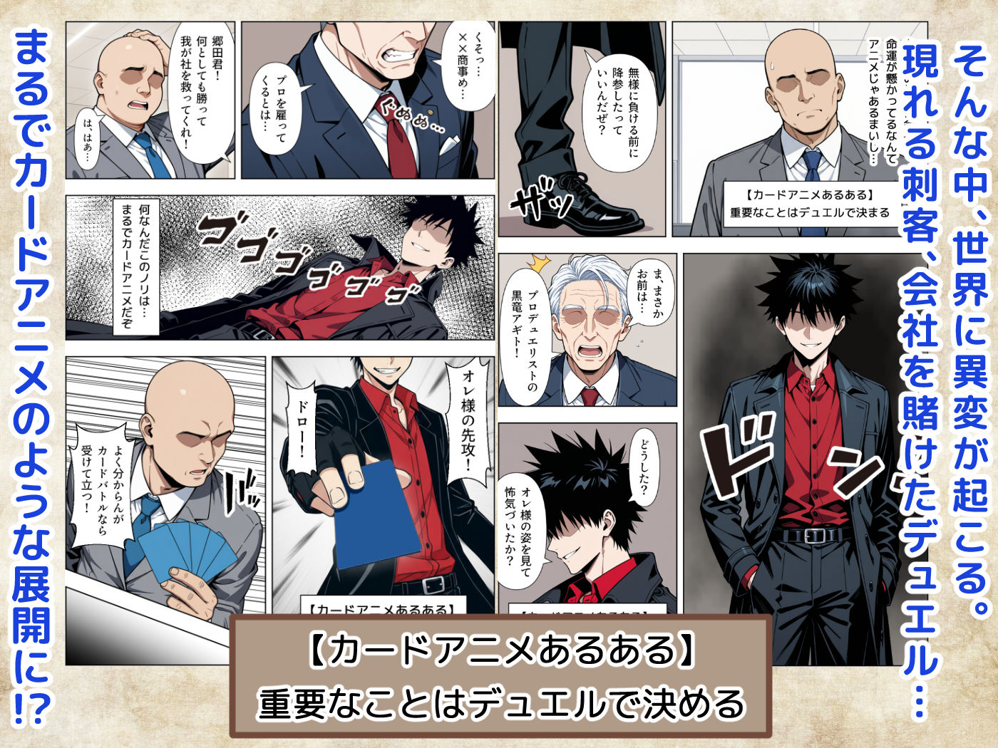 カードアニメあるあるの世界で無双してみた サンプル2ページ目