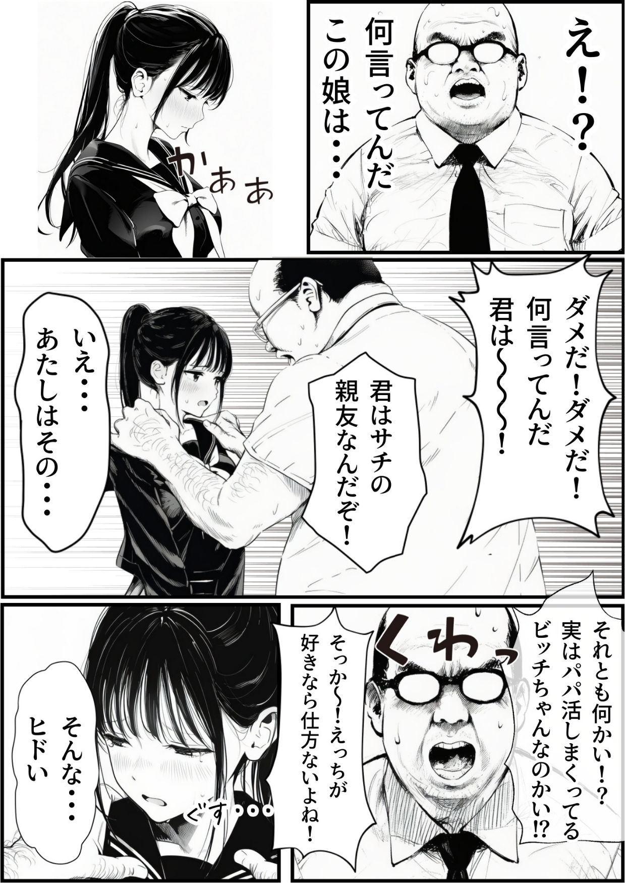 セックスしないと出られない部屋に娘の親友と閉じ込められたんだが・・・ サンプル4ページ目