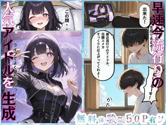 俺だけのAI彼女生成  〜憧れの女子に中だしするまで〜 サンプル2ページ目
