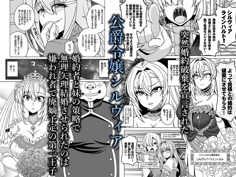冤罪公爵令嬢は醜い廃嫡予定王子と悪に堕ちる サンプル1ページ目