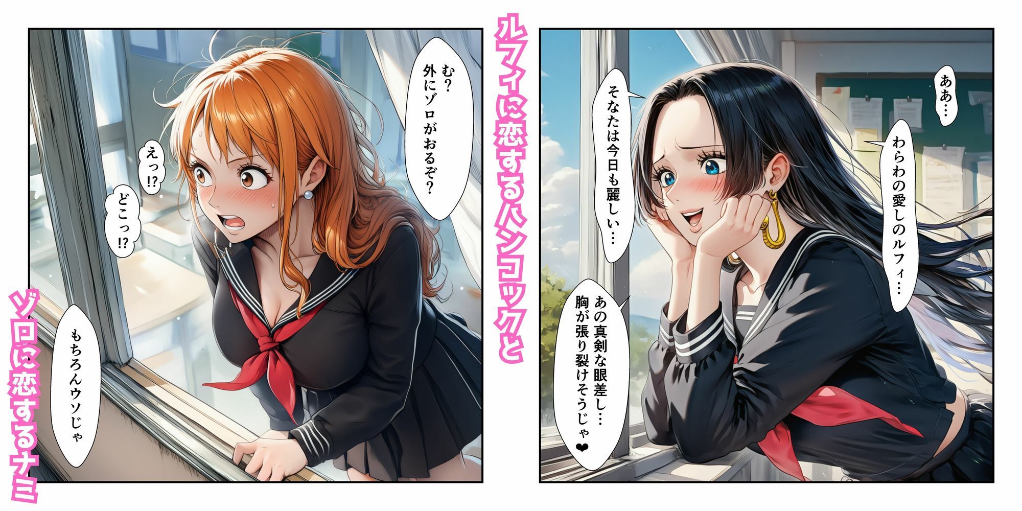 催●レ〇プでイキ狂い！？ ナミ＆ハン〇ック強●快楽堕ちSEX サンプル1ページ目
