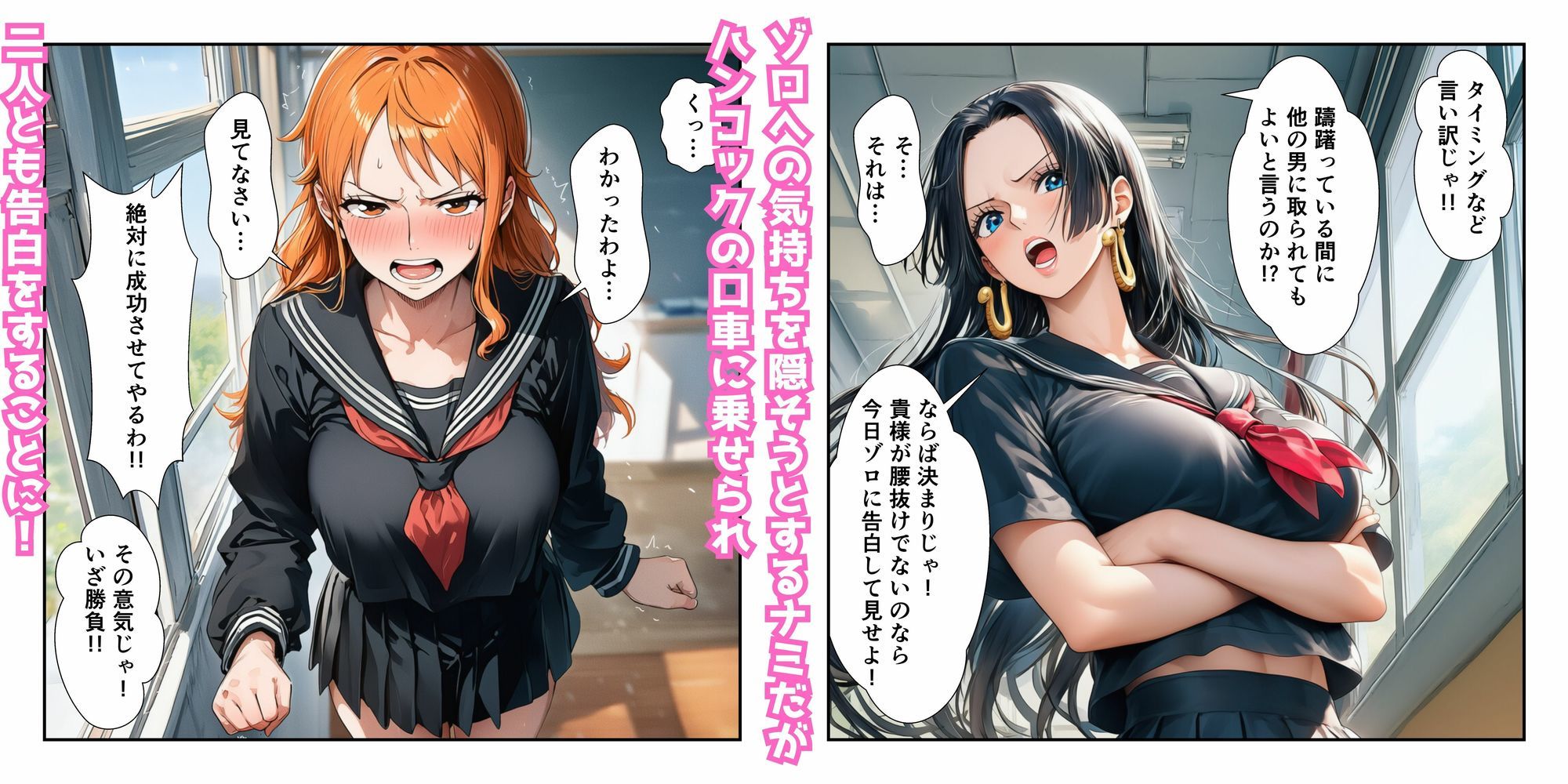 催●レ〇プでイキ狂い！？ ナミ＆ハン〇ック強●快楽堕ちSEX サンプル2ページ目