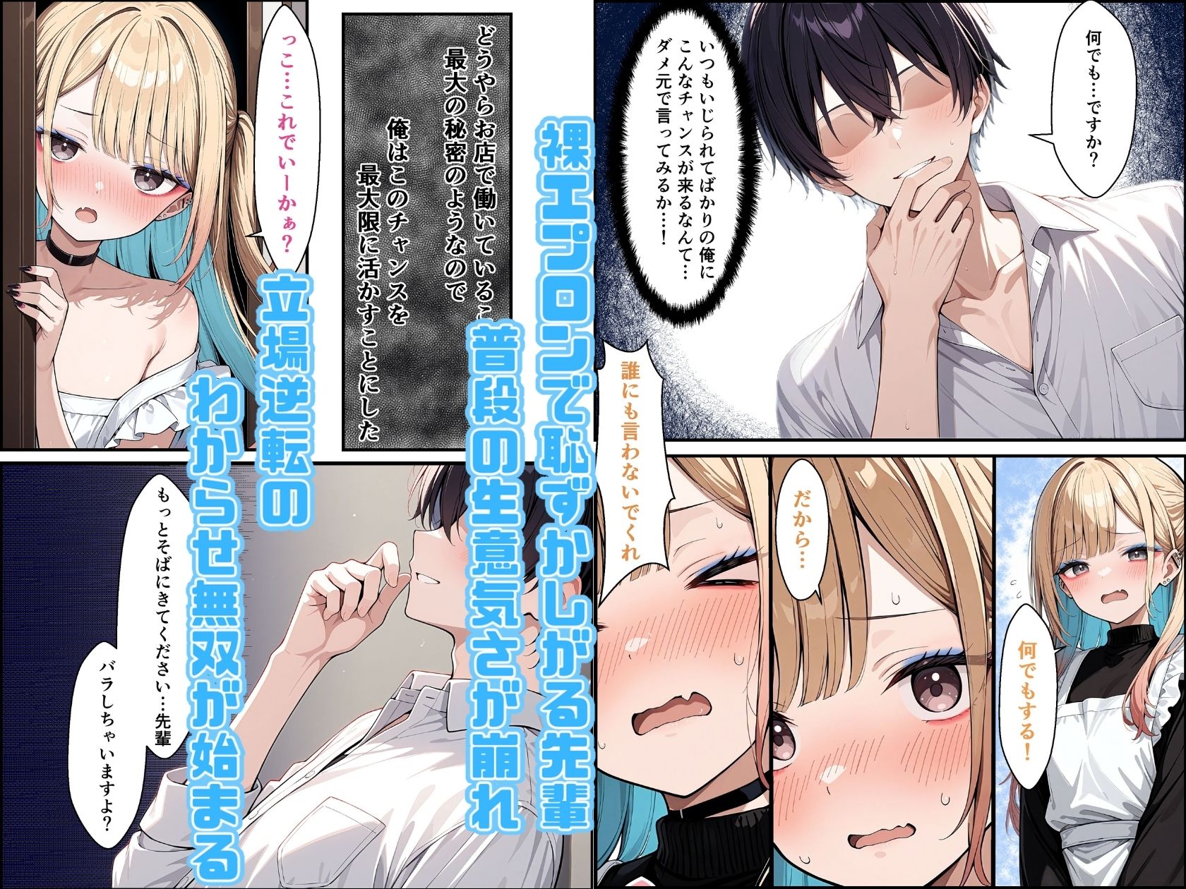 強気な美少女上司の秘密を握ったのでわからせ無双してみた サンプル9ページ目