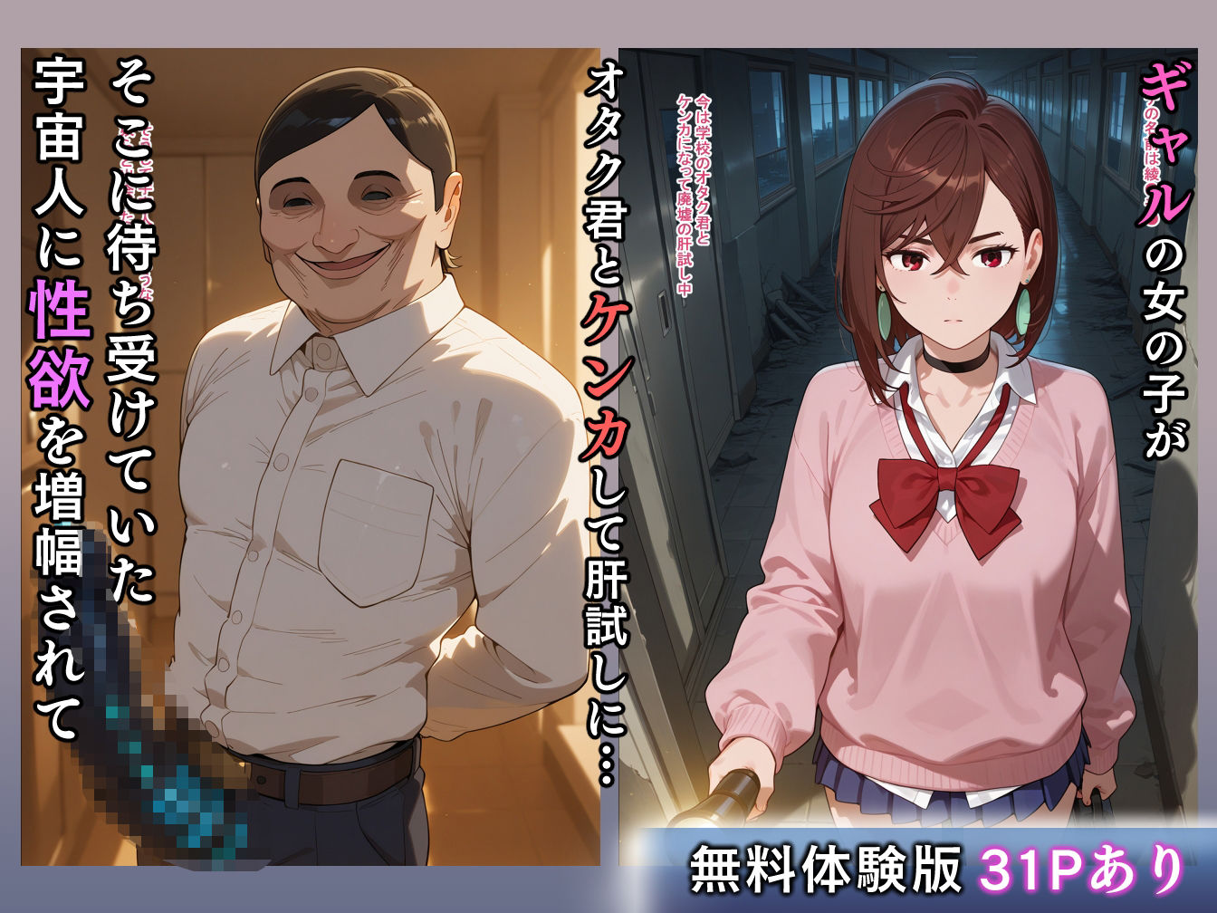 宇宙人に性欲増幅されて逃げ出したけど、我慢できずにチャラ男とセックスした話 サンプル1ページ目