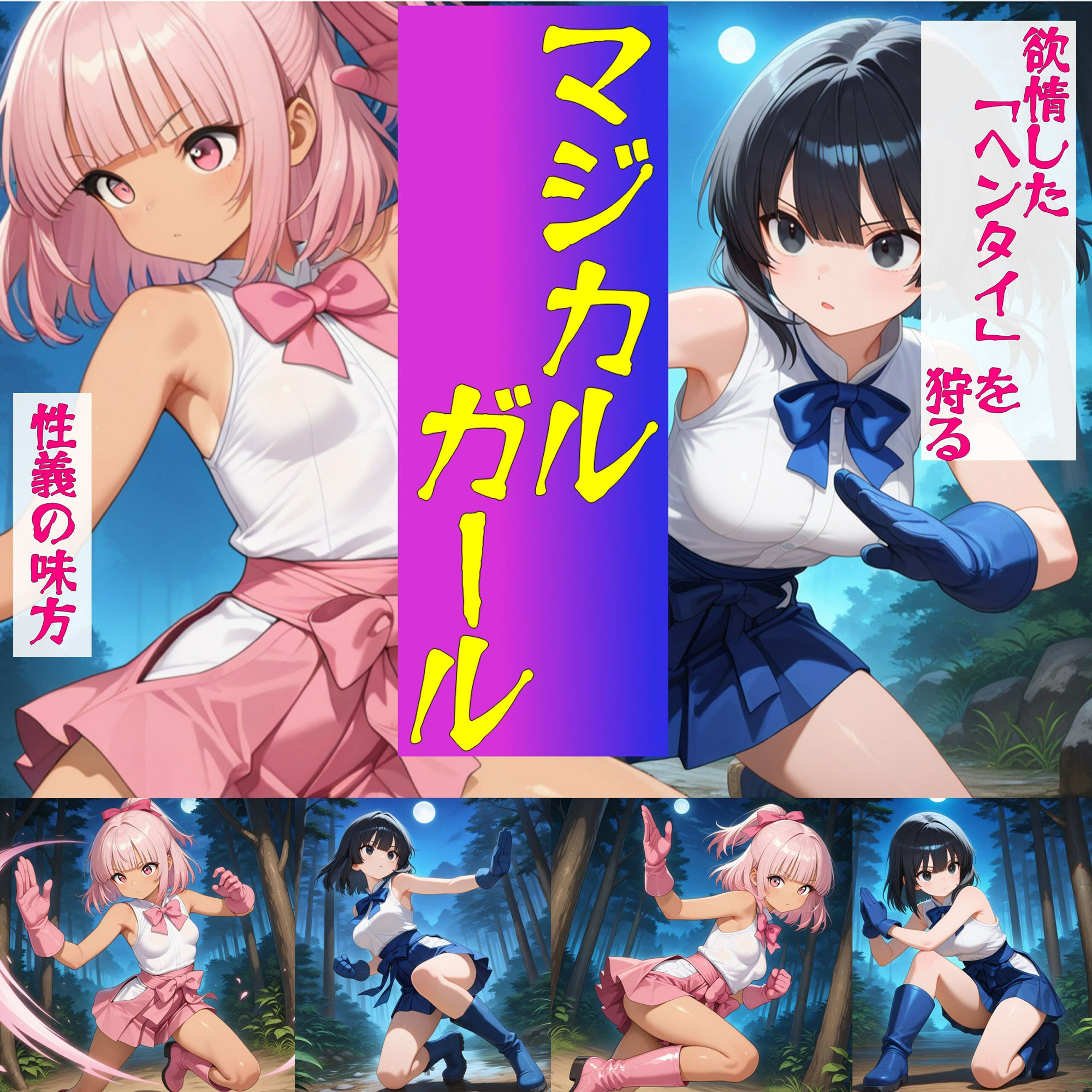 ギリギリ回避娘と基本的に敗北娘  マジカルガール サンプル1ページ目