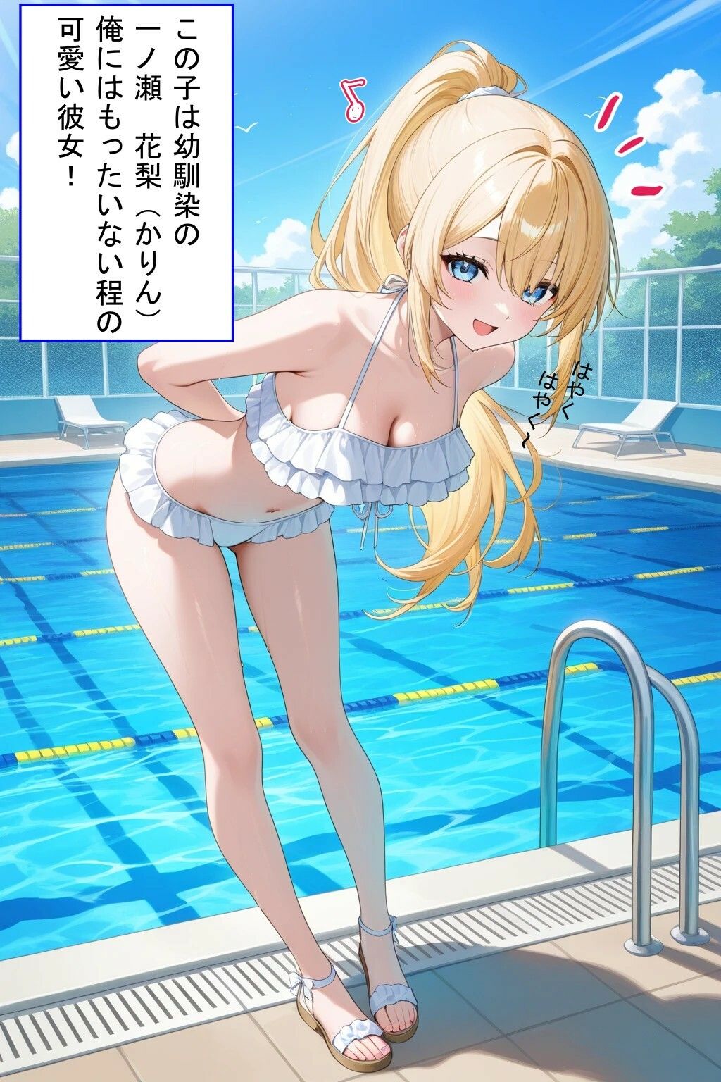 青春メモリー  献身彼女  水着ver サンプル1ページ目